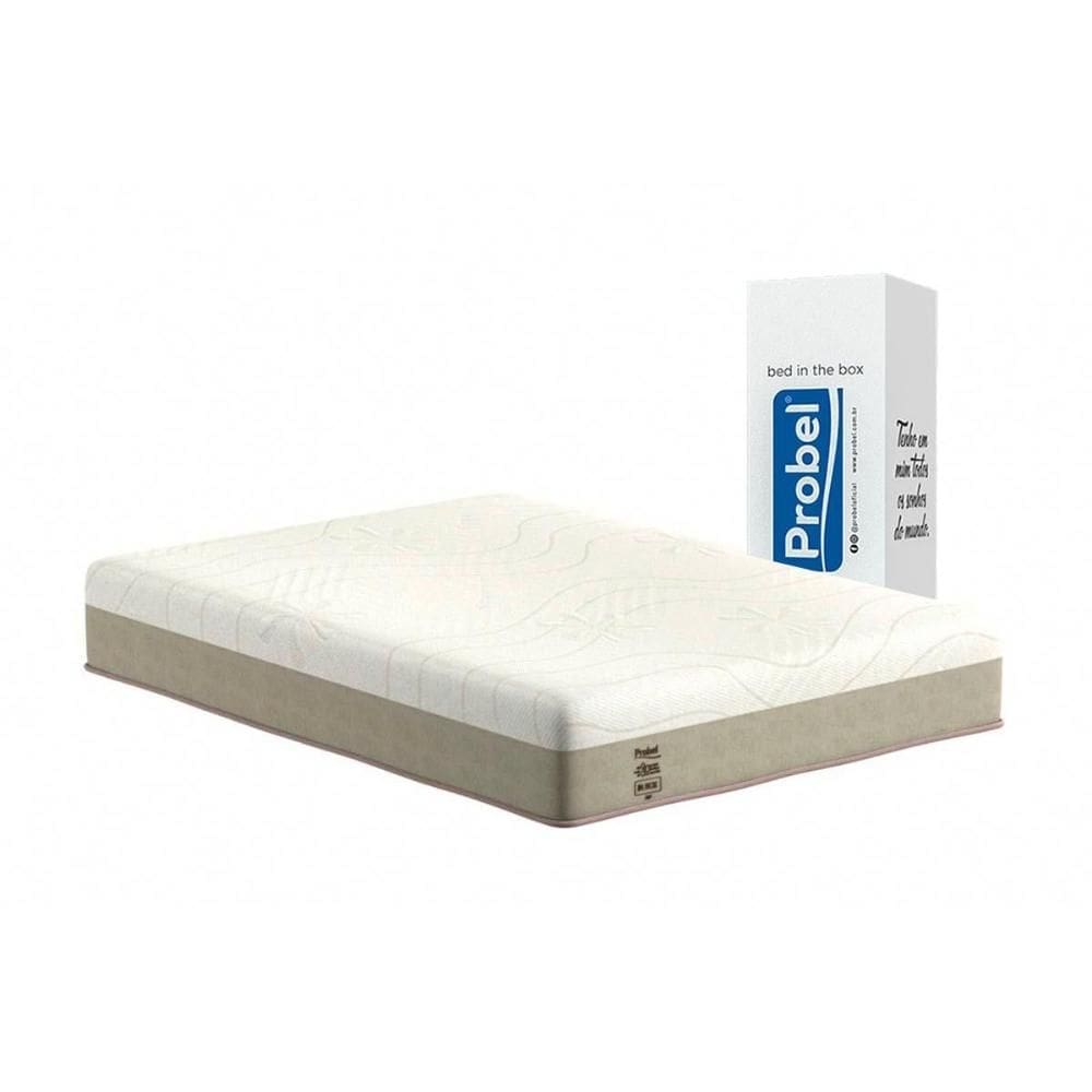 Colchão Queen Espuma Visco Gel a Vácuo de Ultra Night and Day Clean Bed In Box (158x198x25) - Probel