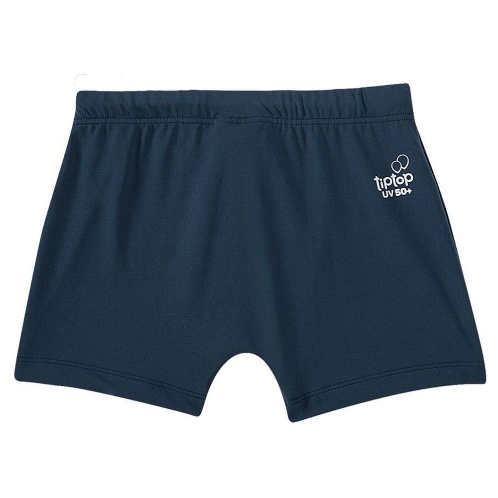 Sunga Shorts boxer Infantil Praia Uv 50 Natação Lisa Tip Top