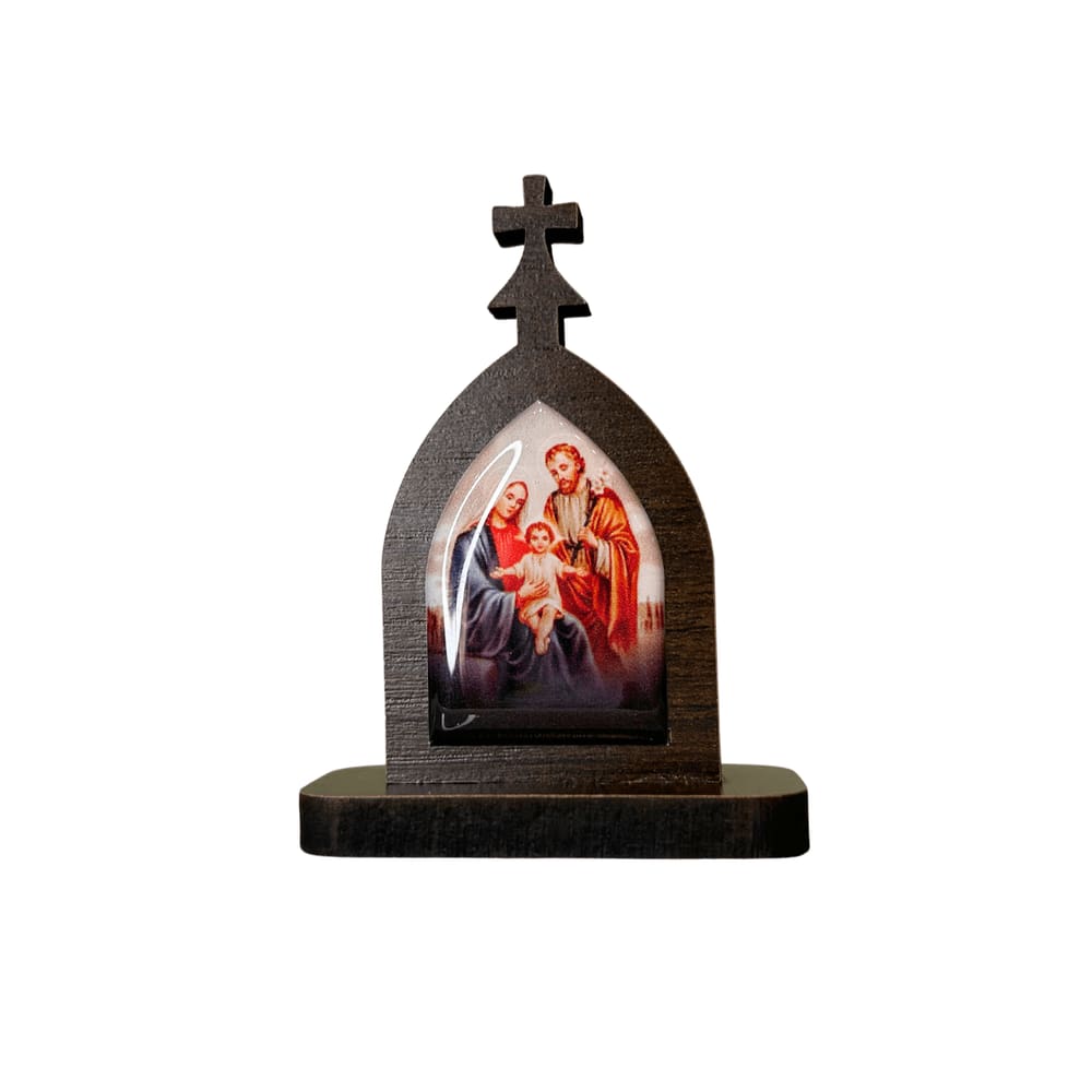 Mini Capela da Sagrada Família de Nazaré em MDF 7cm