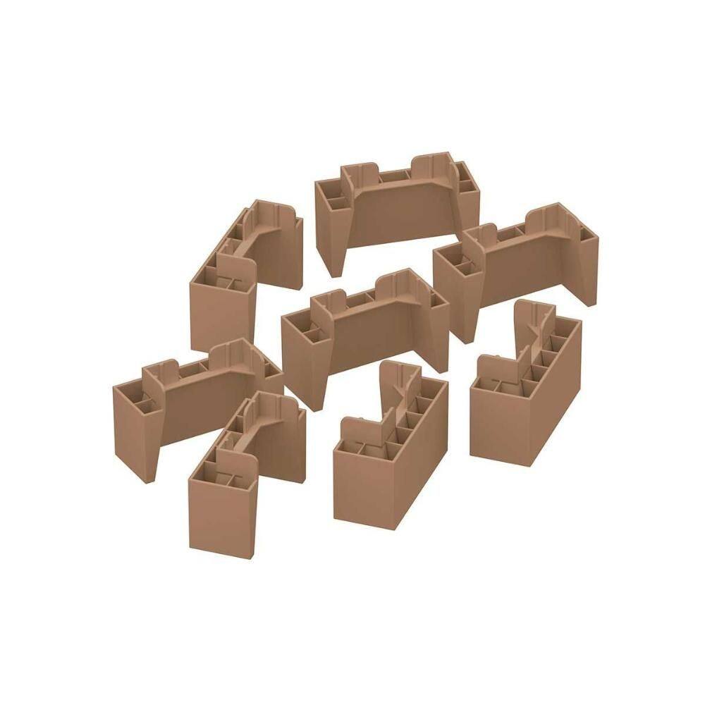Módulo Cozinha Henn Connect Kit c/ 8 Pés PVC p/ Balcão de Jequitibá-Henn