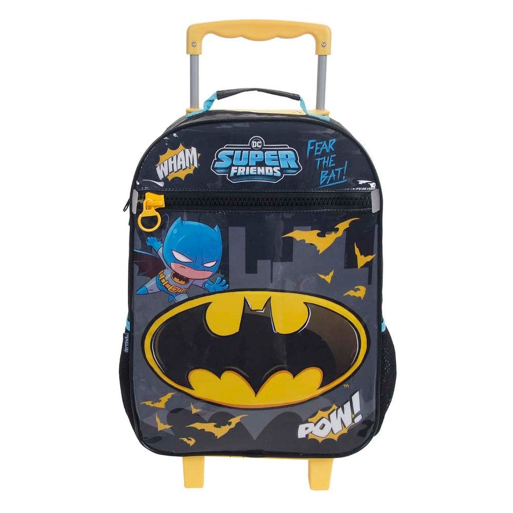 Mochila Escolar G Infantil Batman DC Superfriends C/ Rodinha