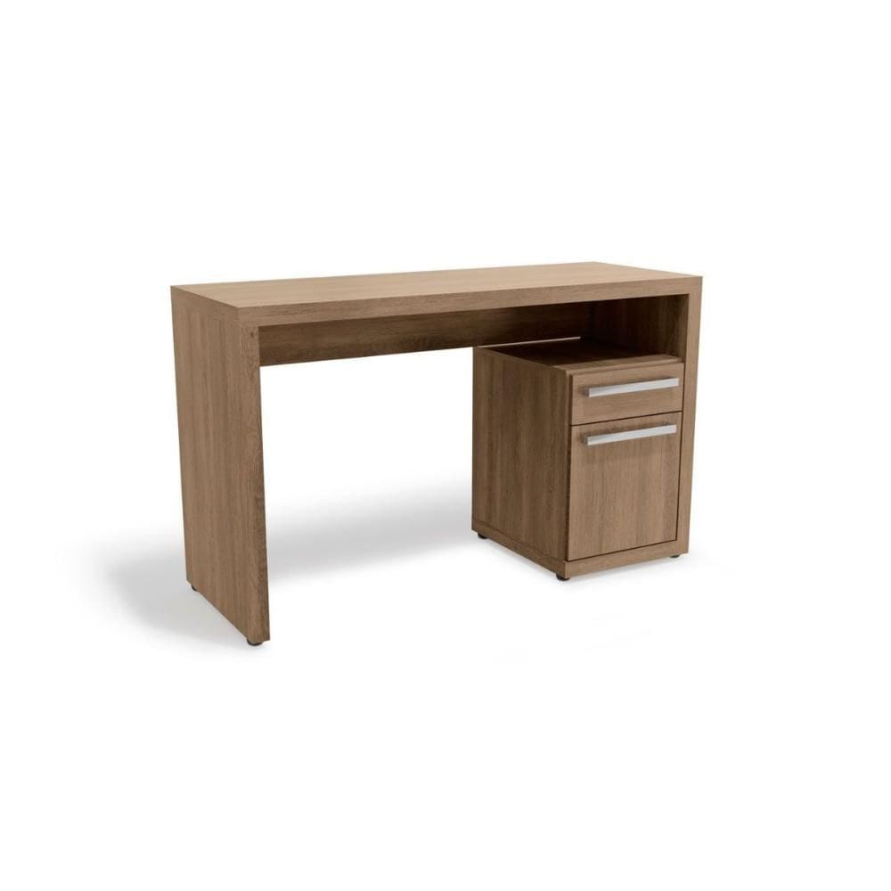 Mesa Escrivaninha Casal S970 c/ 1 Porta e 1 Gaveta Nogal - Kappesberg