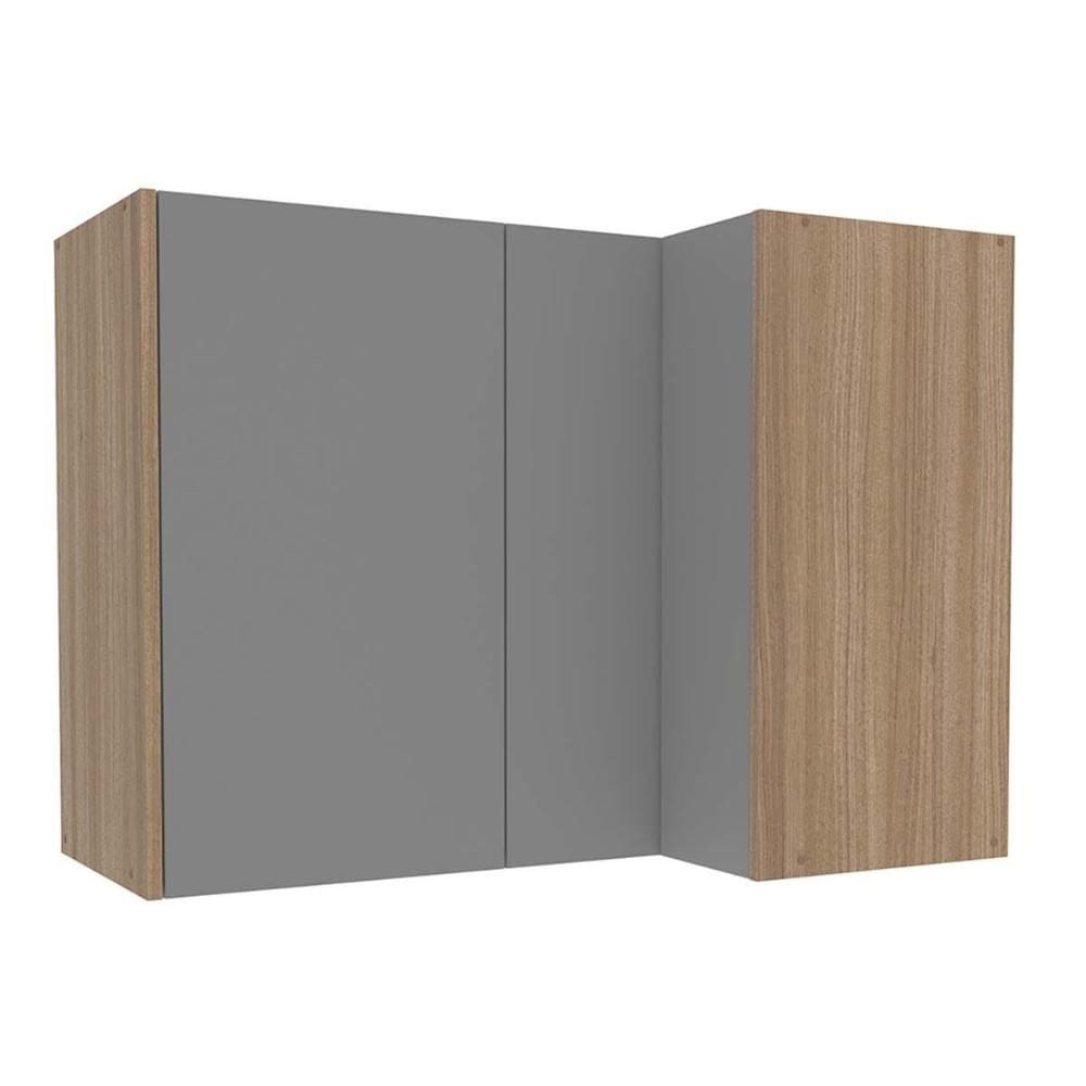 Módulo de Cozinha Politorno Campanele Armário Campanele Canto Reto c/ 2 Portas 90cm Castanho/Cinza-Politorno