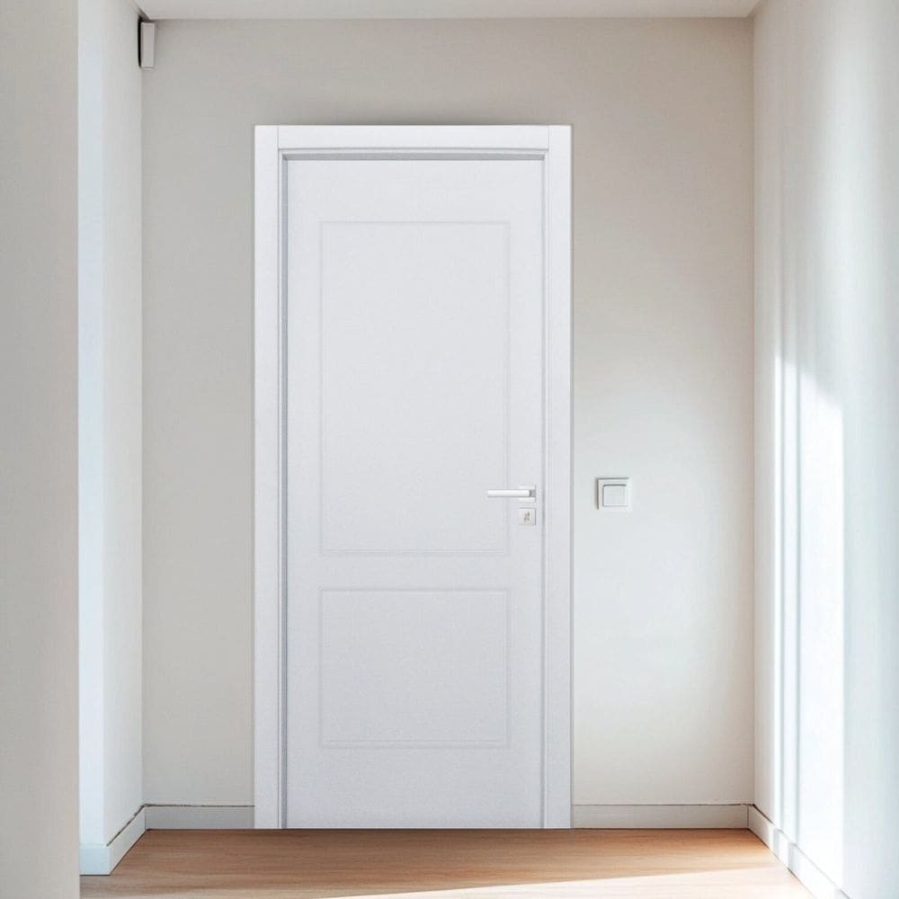 Porta Provençal Uv Batente Regulável 07 Cm a 13 Cm Guarnição 7 Cm 102 X 210 Esquerdo Branco