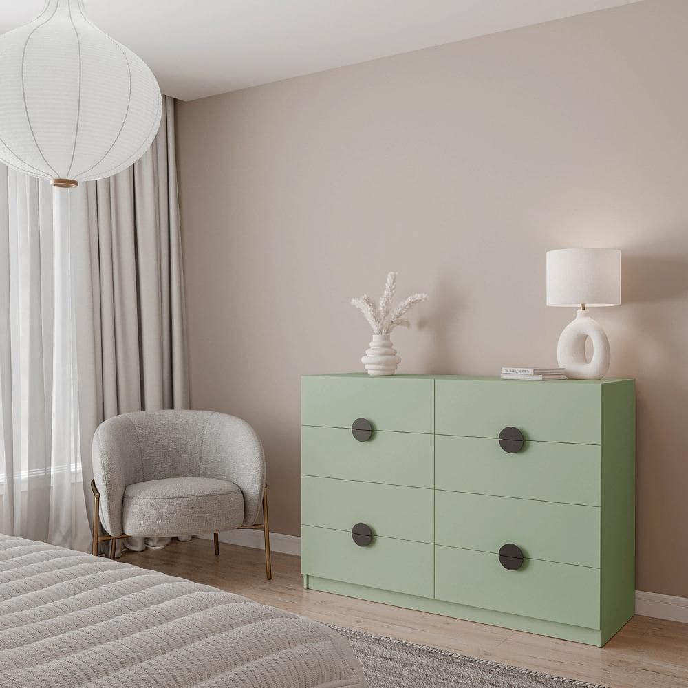 Cômoda com 8 Gavetas Joy CabeCasa MadeiraMadeira Verde