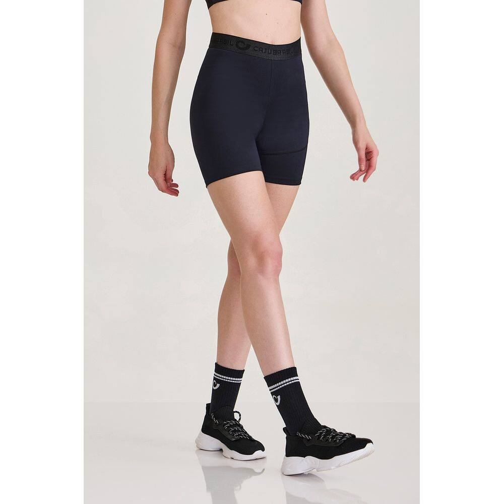 Short Hyper Elastico Exclusivo Cajubrasil Preto