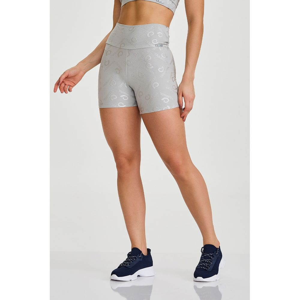 Short Exclusivo Cajubrasil Cinza Cromo