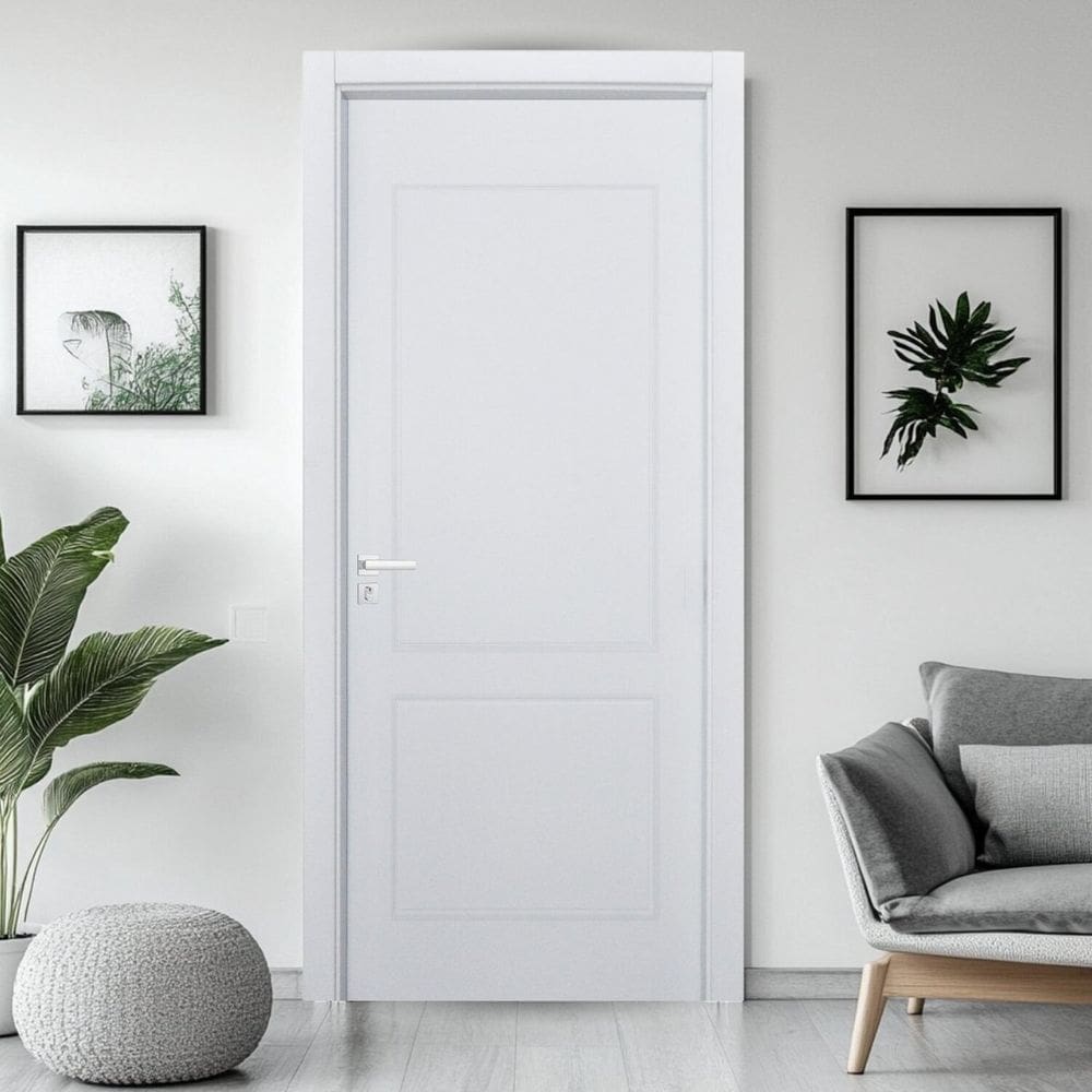 Porta Provençal Uv Batente Regulável 07 Cm a 13 Cm Guarnição 5 Cm 82 X 210 Direito Branco