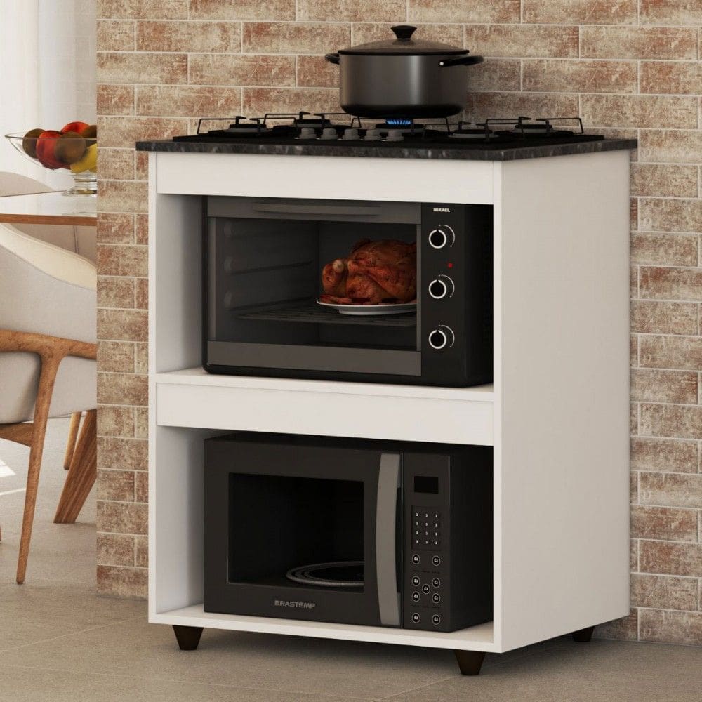 Armário de Cozinha para Cooktop  Branco - Panorama Móveis
