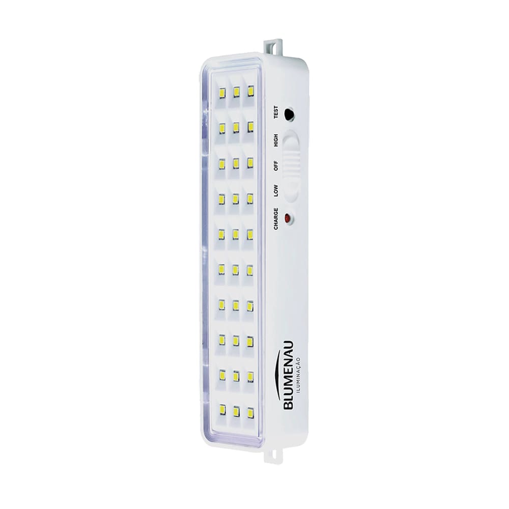 Kit 10 Luminárias de Emergência Blumenau 30 Leds Recarregável Bivolt