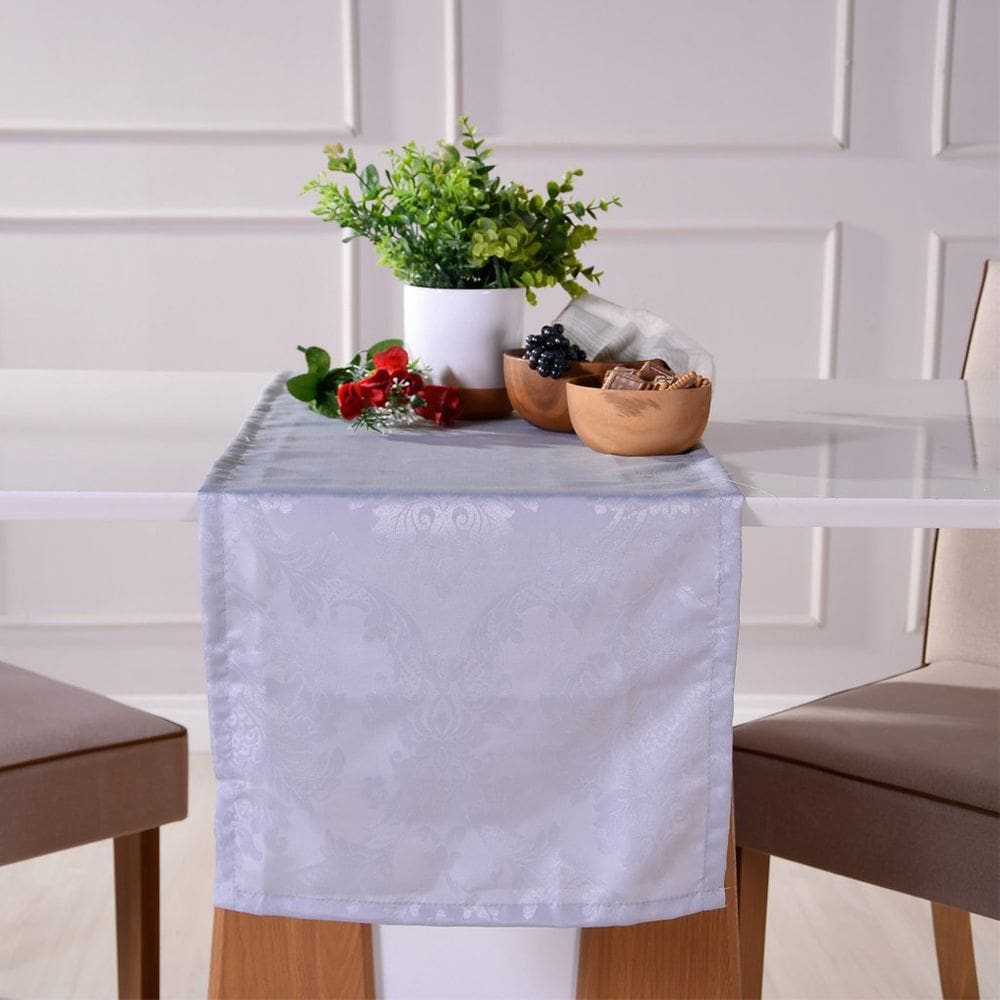 Trilho de Mesa 40x140 Damask Ligamento Cetim