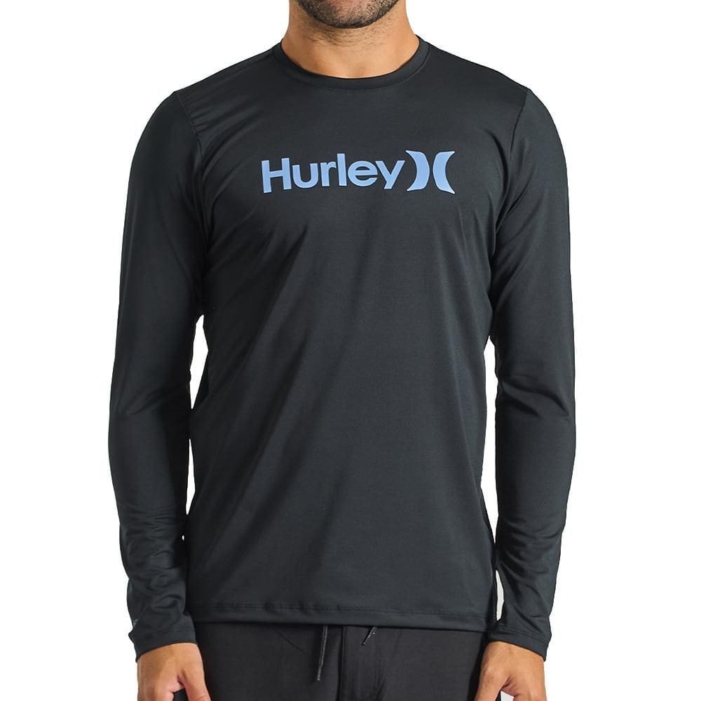 Camiseta Hurley Surf ML One&Only SM25 Masculina Preto