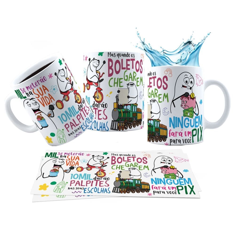 Caneca 325ml Mil se meterão na sua vida 10mil darão palpites