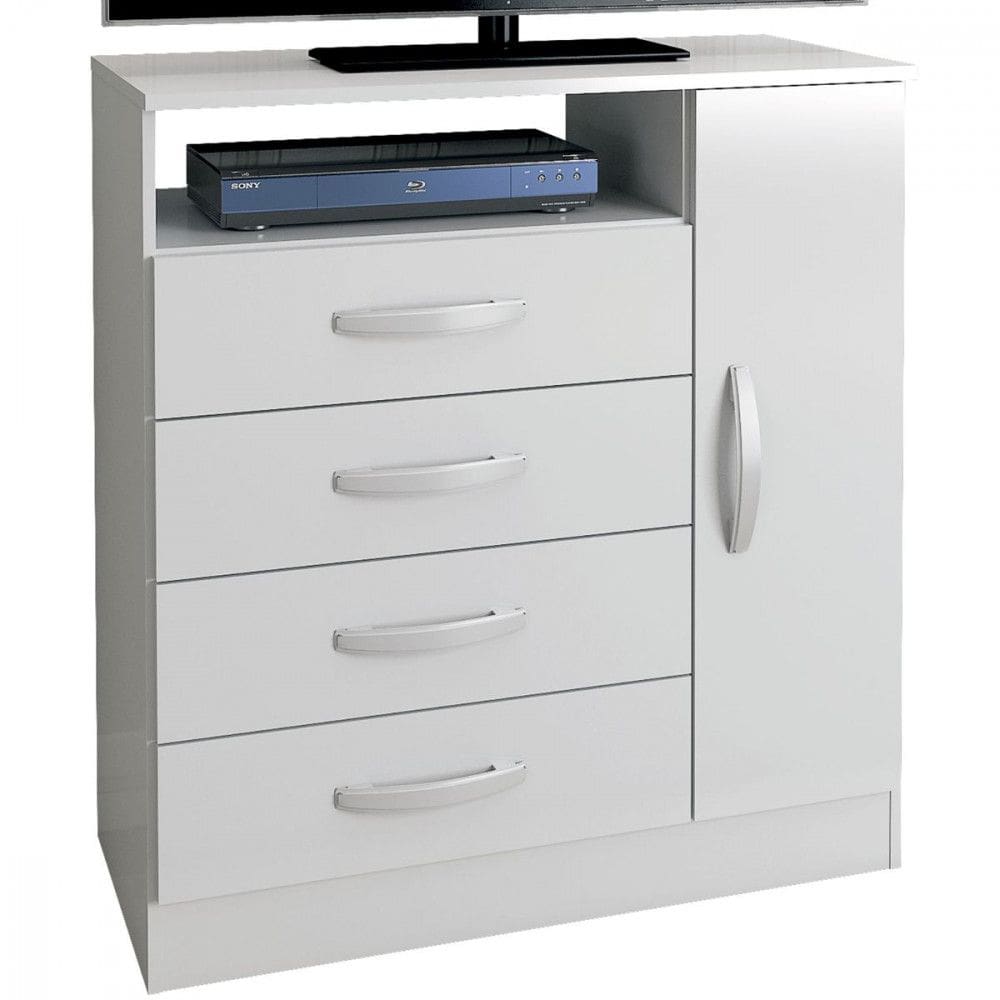 Cômoda Delta com 1 Porta e 4 Gavetas Atualle Móveis