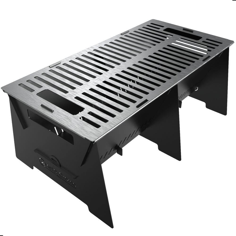 Churrasqueira Grill Portatil P/Camping Aço A Carvão FS