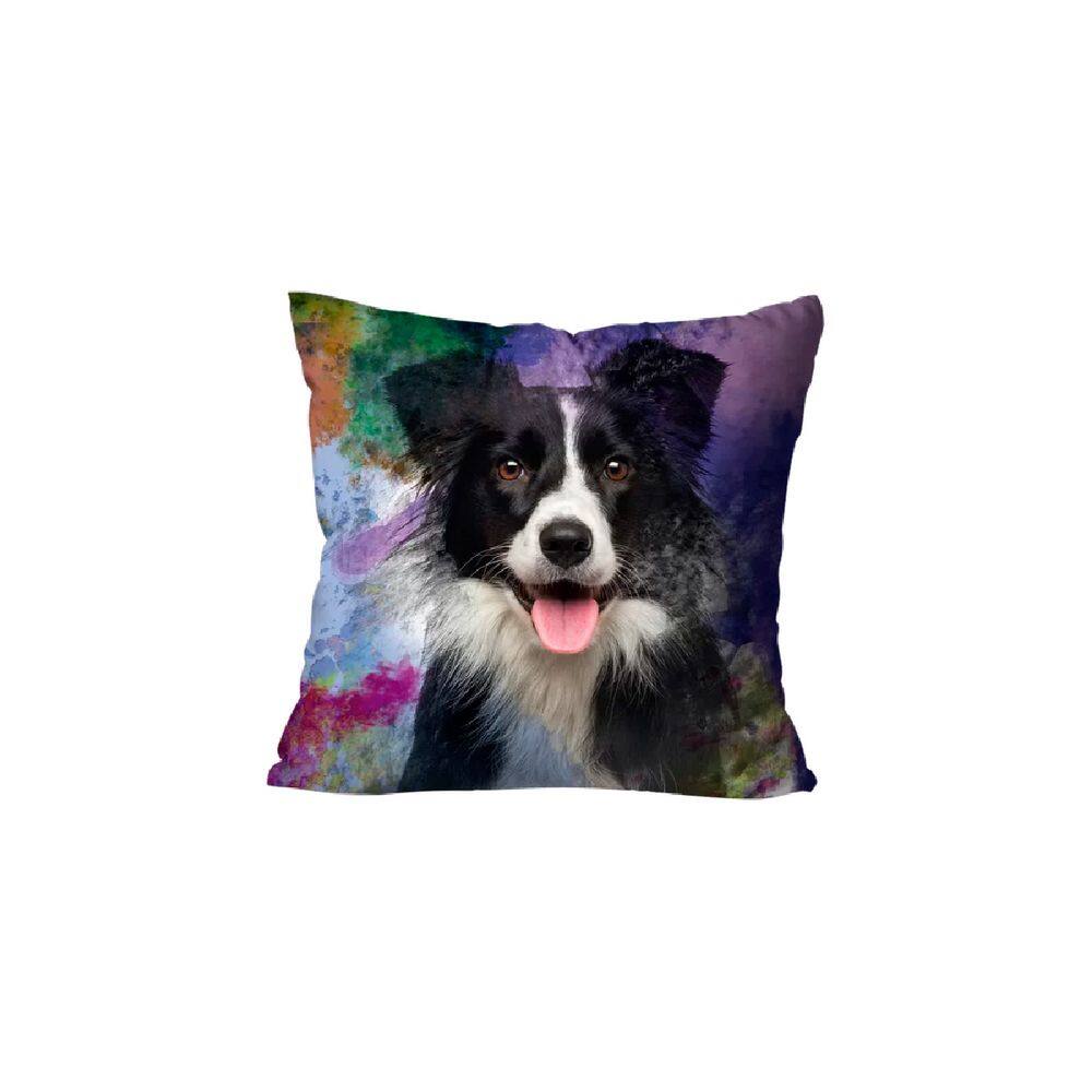 Capa Para Almofada Mdecore Pets 45x45cm - Border Collie
