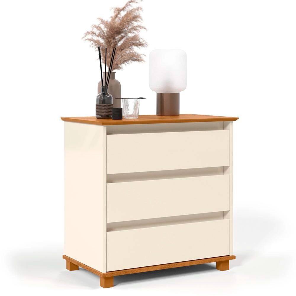 Cômoda Slim Taj 3 Gavetas Ej Móveis