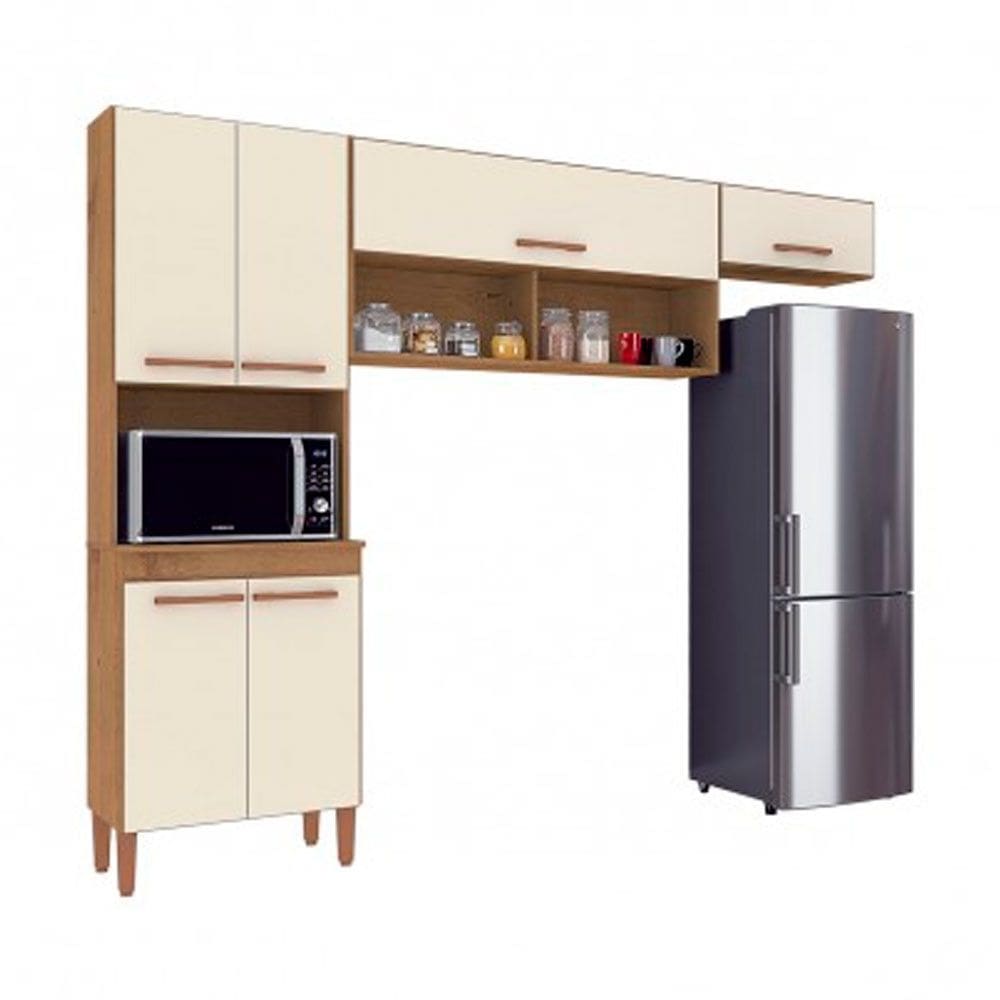 Cozinha Compacta Modena 6 Portas 6 Prateleiras Atualle Móveis