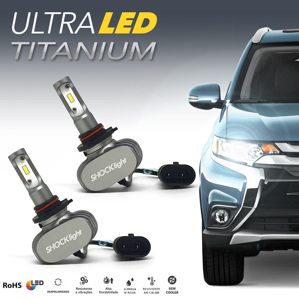 Par Lâmpadas HB3 Farol Alto Corolla Ultra Led Titanium 10000 Lumens Forte Branco Efeito Xenon 2013 2014 2015 2016 2017