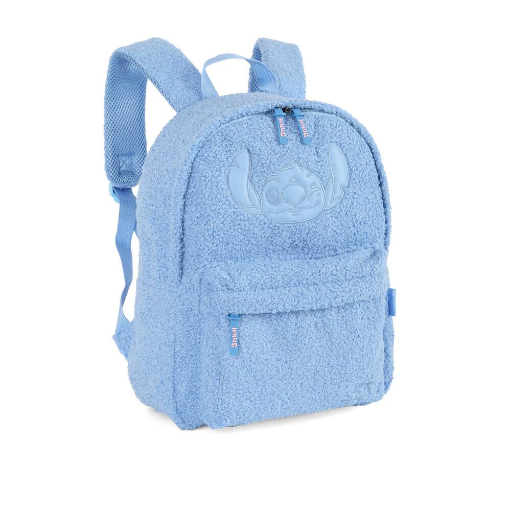 Mochila Escolar Stitch Azul Ms47733sc0200un