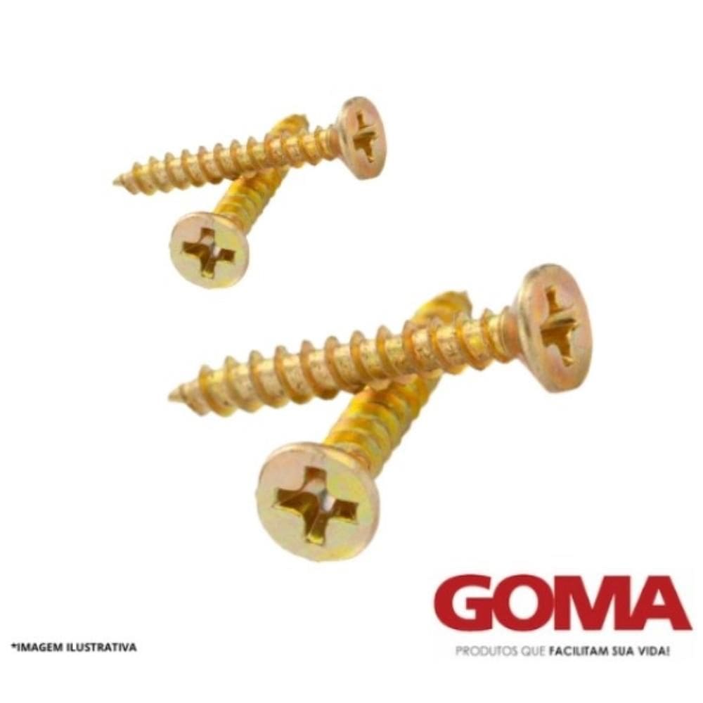 Kit Parafuso Chipboard Goma 4 x 30 mm com 100 Peças