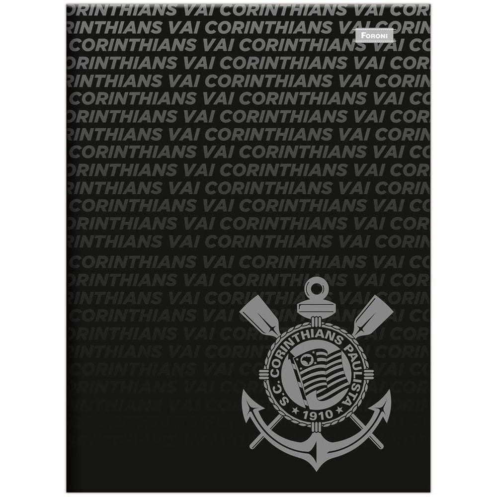 Caderno 1/4 Brochura 80 Folhas Corinthians Capa 3 - Jandaia