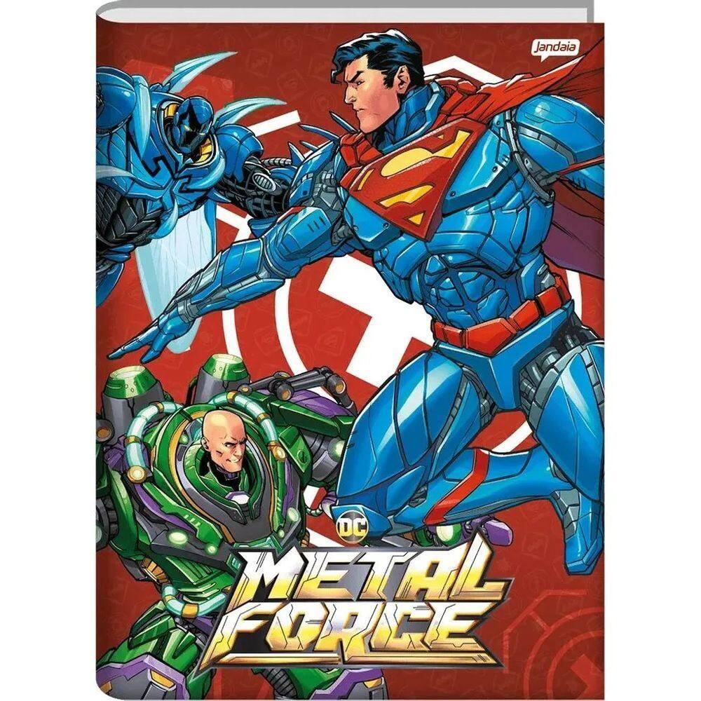 Caderno 1/4 Brochura 80 Folhas Metal Force Capa 4 - Jandaia