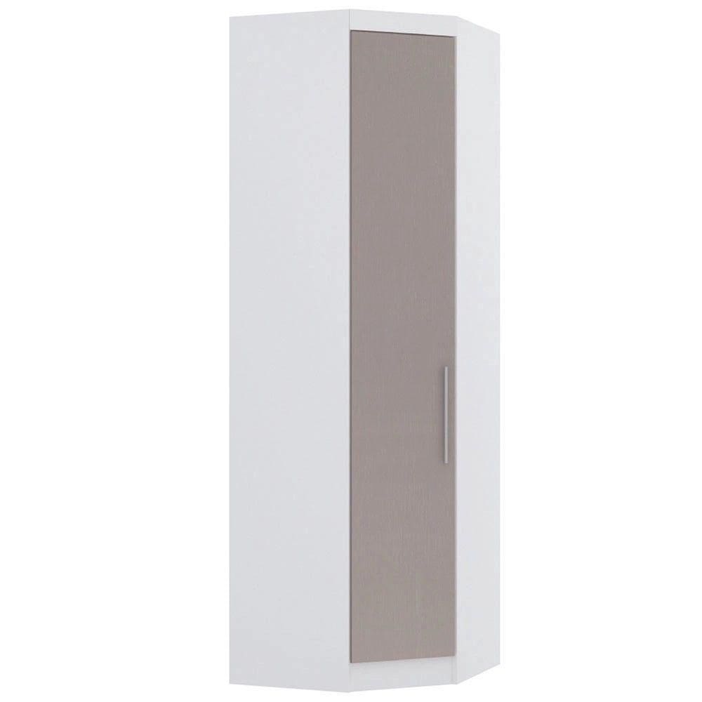 Guarda Roupa De Canto Diagonal Modulado 70cm 1 Porta Alpes Luciane Móveis