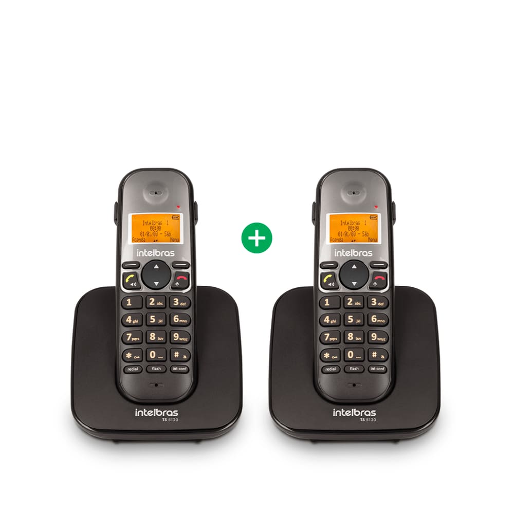 Kit Telefone sem Fio + Ramal Intelbras TS 5122