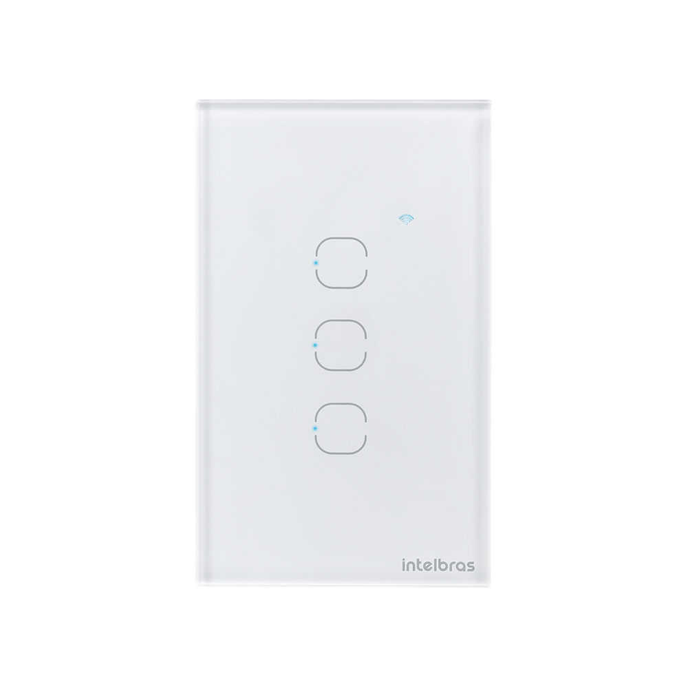 Interruptor Touch Inteligente Zigbee 3 Teclas EZS 1003 Branco Intelbras