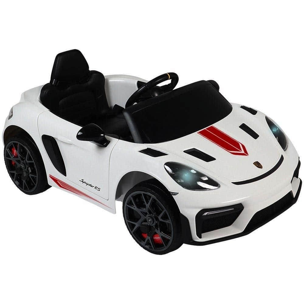 Carro Elétrico Infantil Porsche Spyder 718RS PX 12V Branco BEL