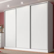 Guarda Roupa Casal 100% MDF Madesa Royale 3 Portas de Correr - Branco XV