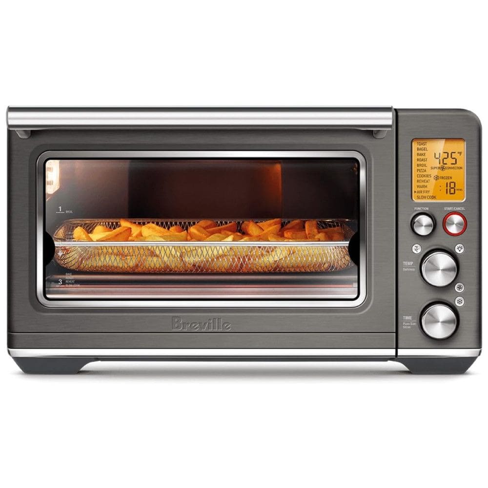 Forno Elétrico com 11 Funções de Cozimento, Capacidade de 22L, Material de Aço Inoxidável e Tela LCD, 110V 1800W, Breville, Aço Inoxidável Preto
