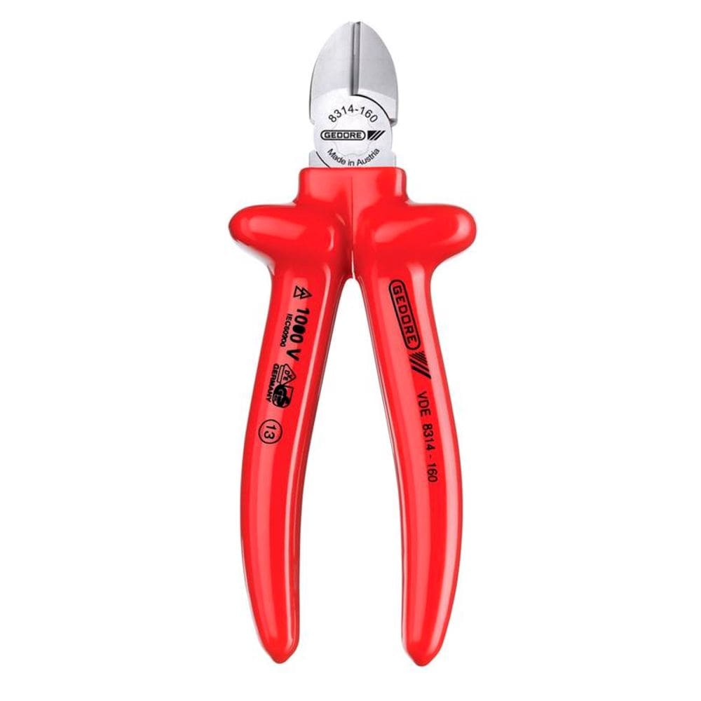 Alicate de Corte Diagonal 6.1/2" Modelo Sueco VDE Isolado EN 60900 - Gedore 091851