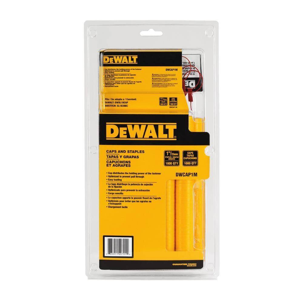 Hardware Staples DEWALT DWCAP1M, calibre 18, 5/16 pol. Coroa