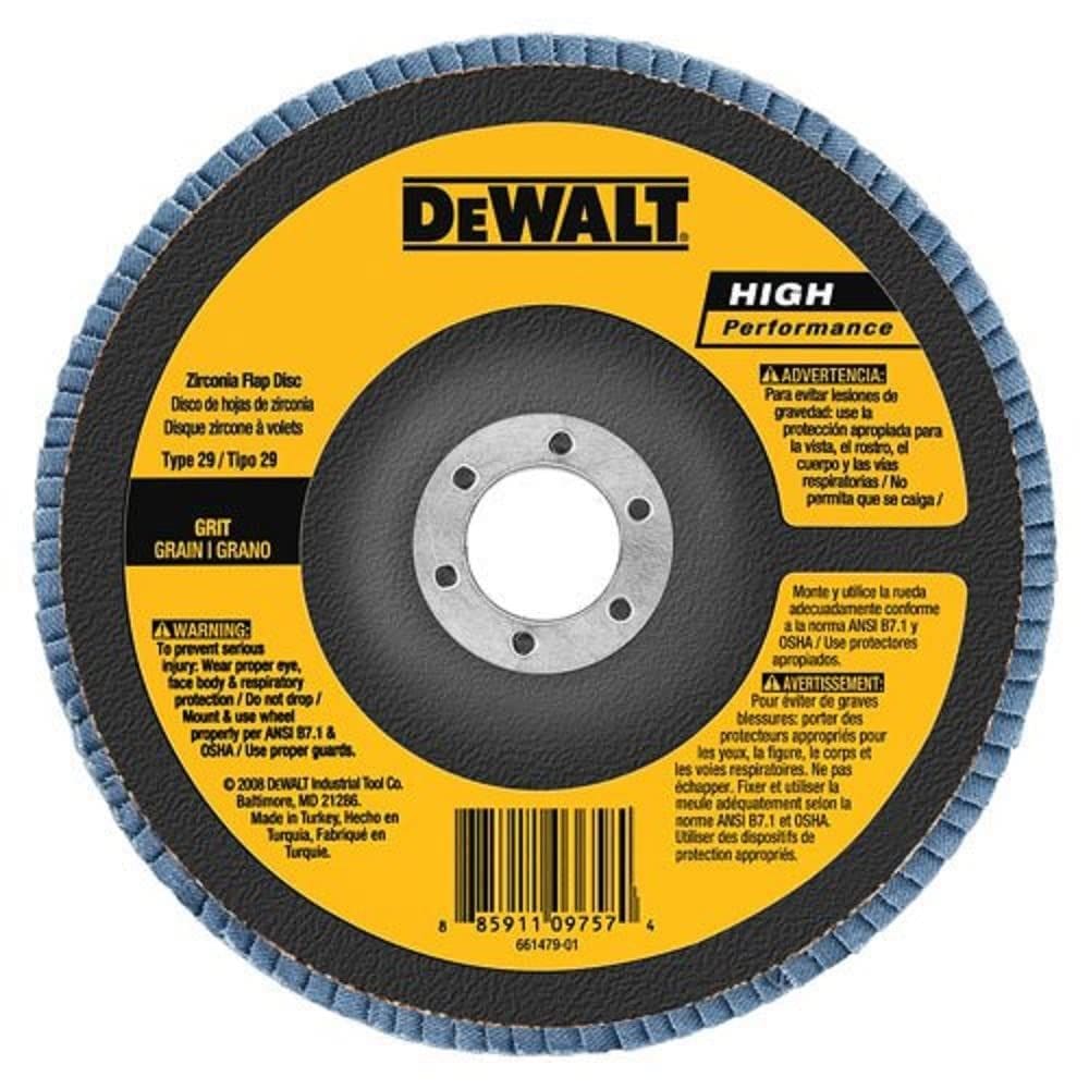 Disco de aba DEWALT DW8380 Tipo 29 40G 150mm x 22mm