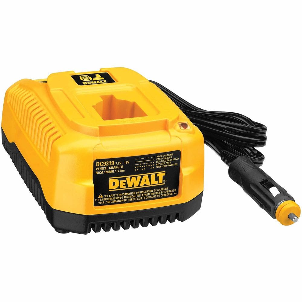 Carregador de bateria de veículo DEWALT DC9319 para baterias de 7,2 V-18 V