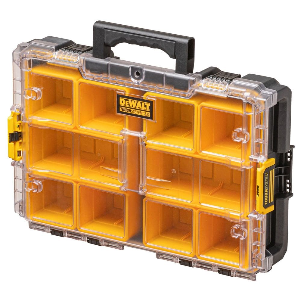 Caixa de ferramentas DEWALT DS100 TOUGHSYSTEM™ 2.0 com tampa transparente