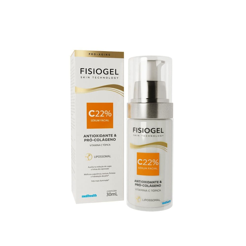 Sérum Facial Fisiogel C22% Antioxidante e Pro Colágeno 30ml