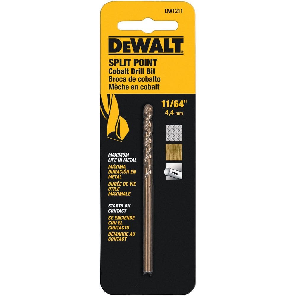 Broca DEWALT DW1211 de liga de cobalto de ponto dividido 2,38 mm