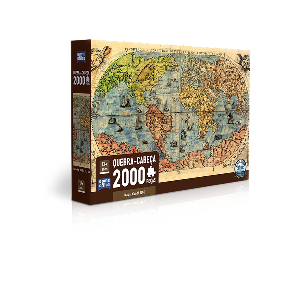 Quebra Cabeça Mapa Mundi 2000 Peças 003235 - Toyster