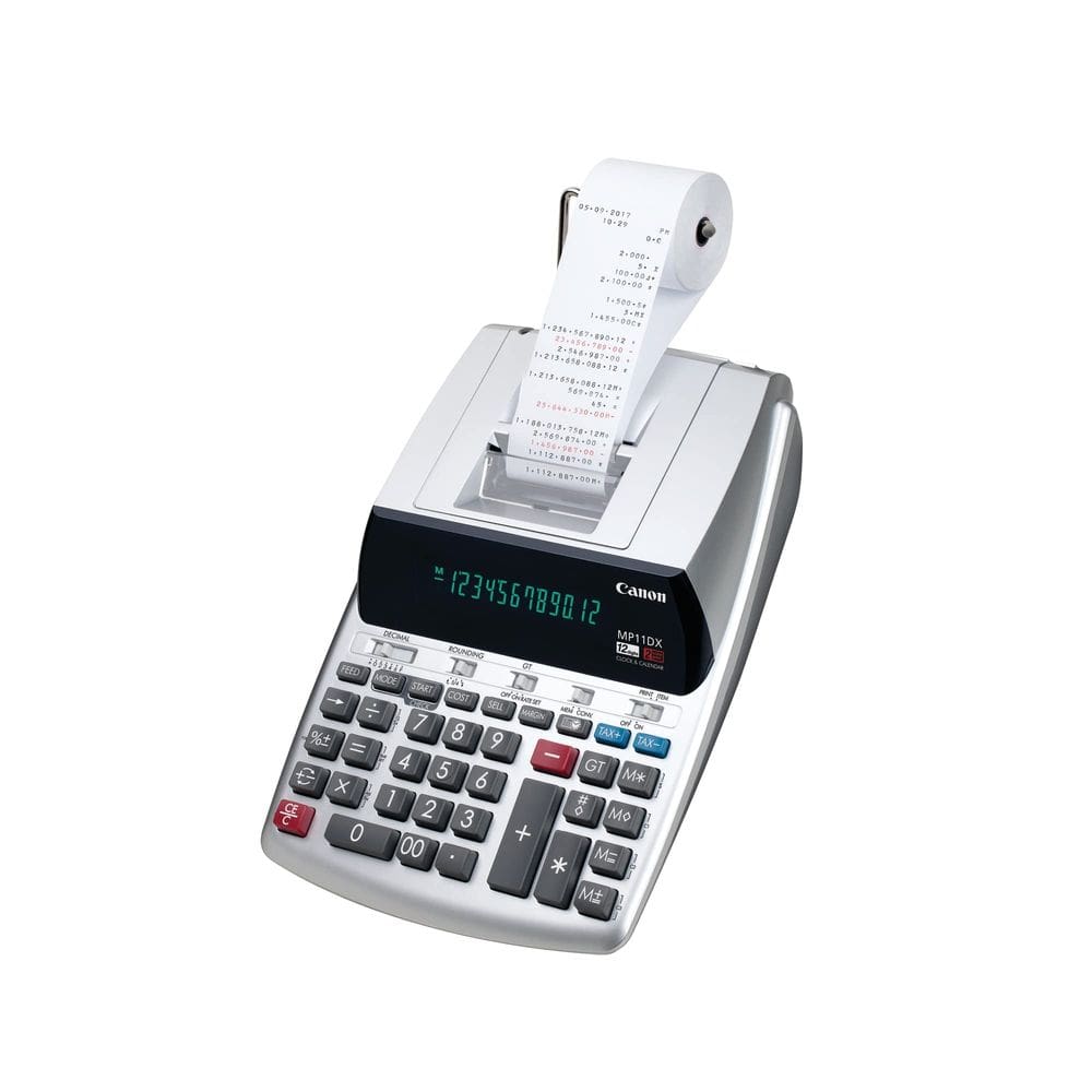 Calculadora de impressão Canon MP11DX-2 Desktop com conversão de moeda