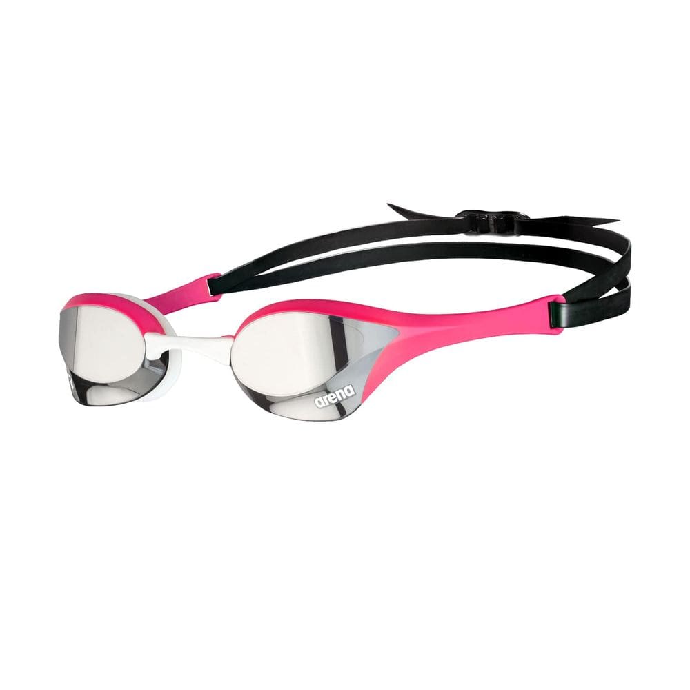 Óculos de natação Arena Cobra Ultra Swipe Racing unissex prateado/rosa