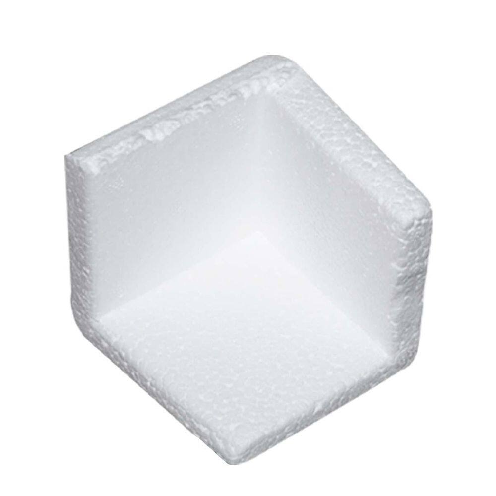 Cantoneira Proteção Isopor Quadrado 8X8Cm 50 Unidades