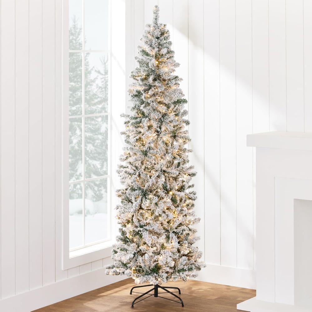 Árvore de Natal Best Choice Products, lápis flocado de 4,5 pés