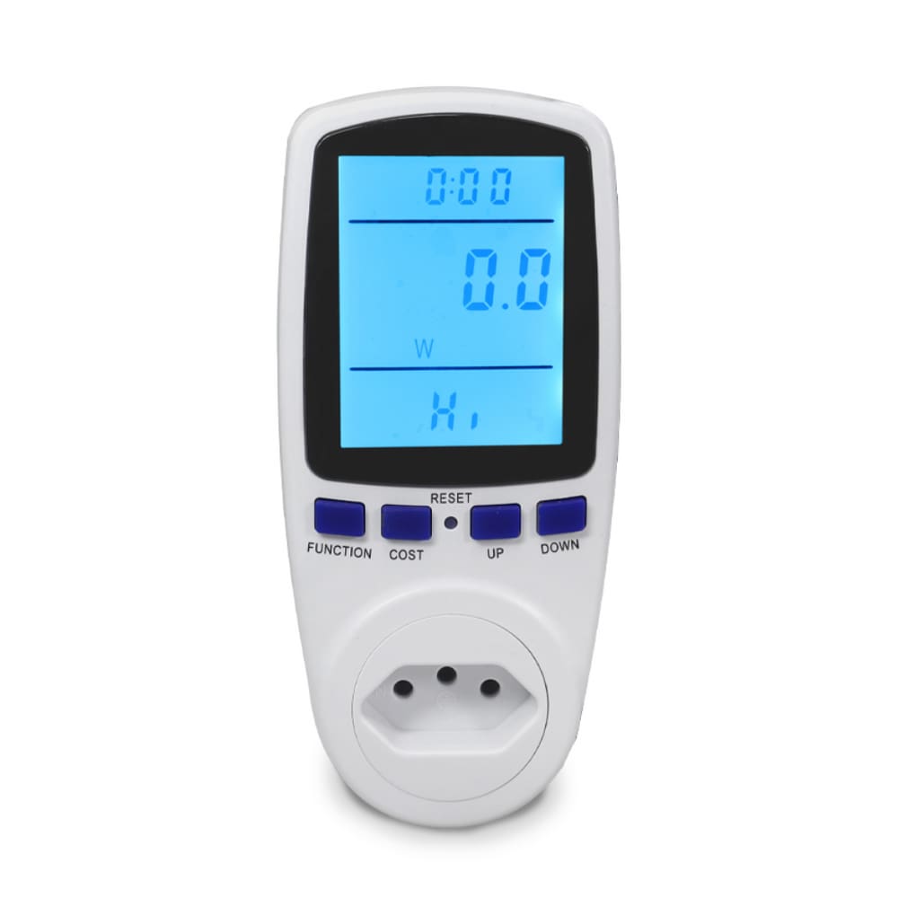 Medidor de Energia Monofásico PM16 para Tomada 2P+T 16A | Várias Grandezas