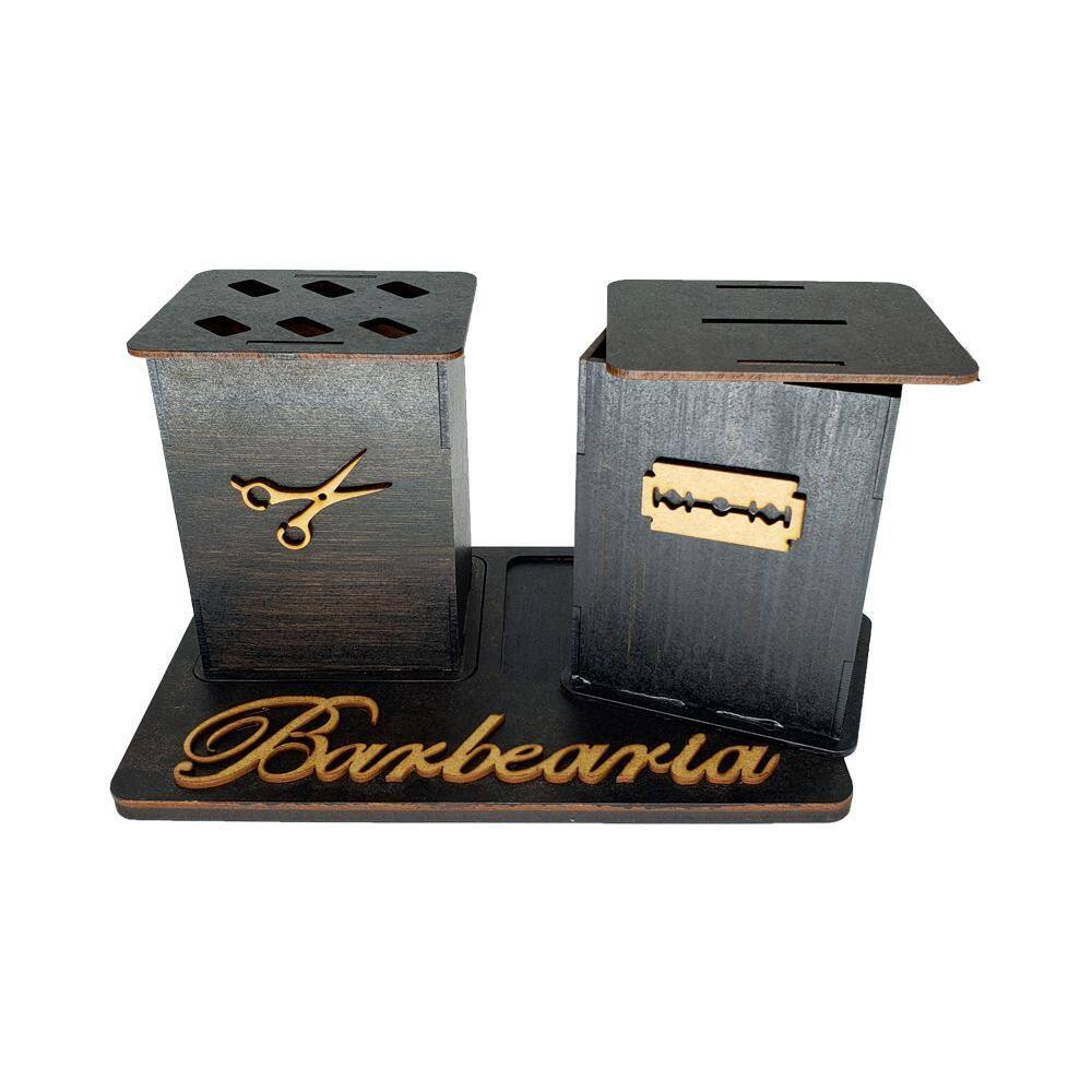 Kit Duplo Descarte De Lâminas + Suporte De Tesouras - Mdf
