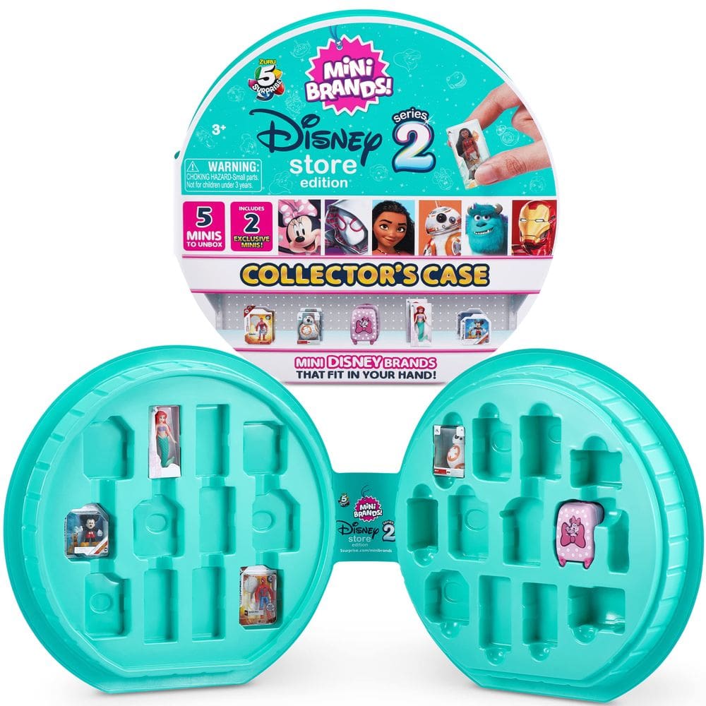 Estojo de colecionador 5 Surprise Disney Mini Brands Series 2