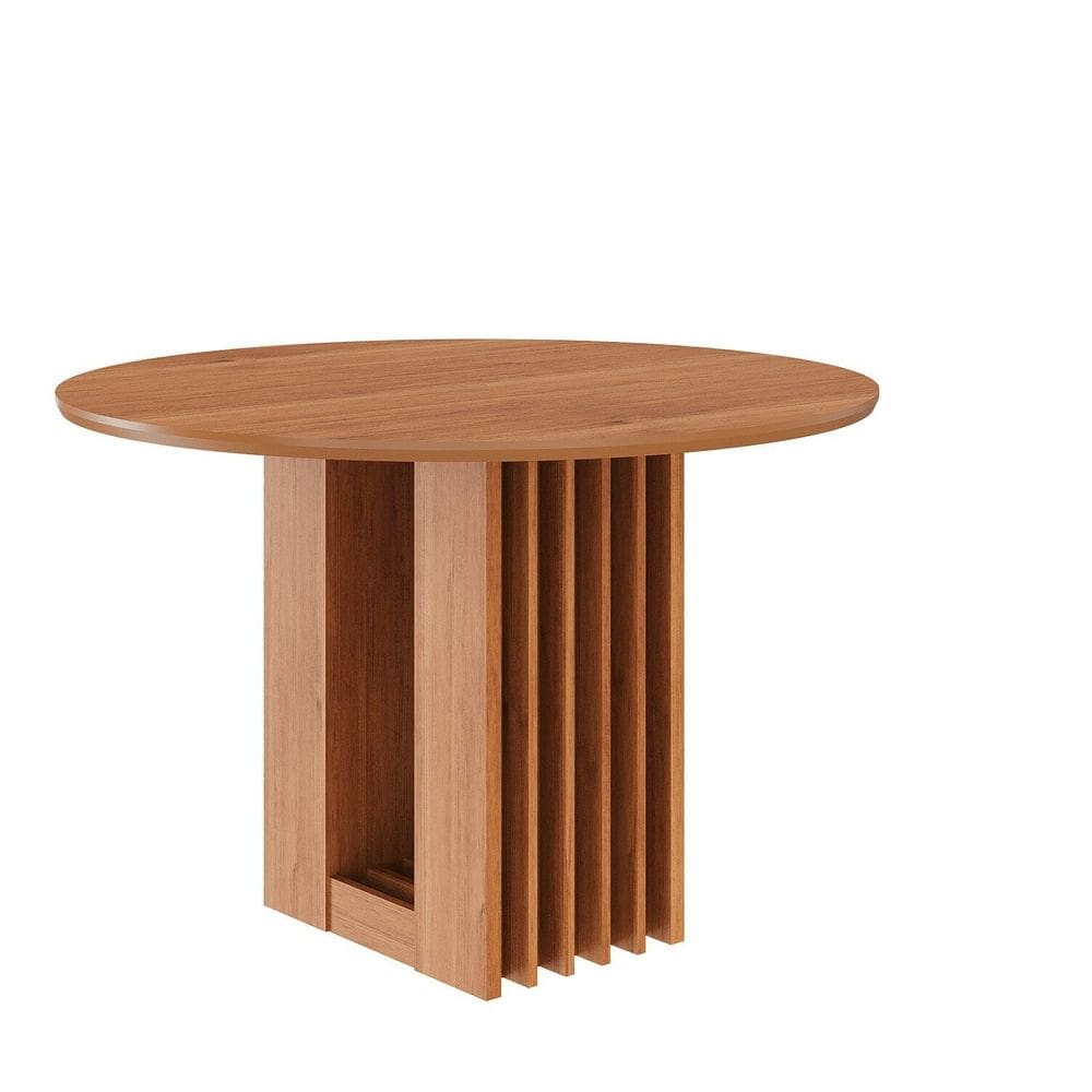 Mesa para Sala de Jantar Ariela Redonda 109 Cm sem Vidro Cinamomo