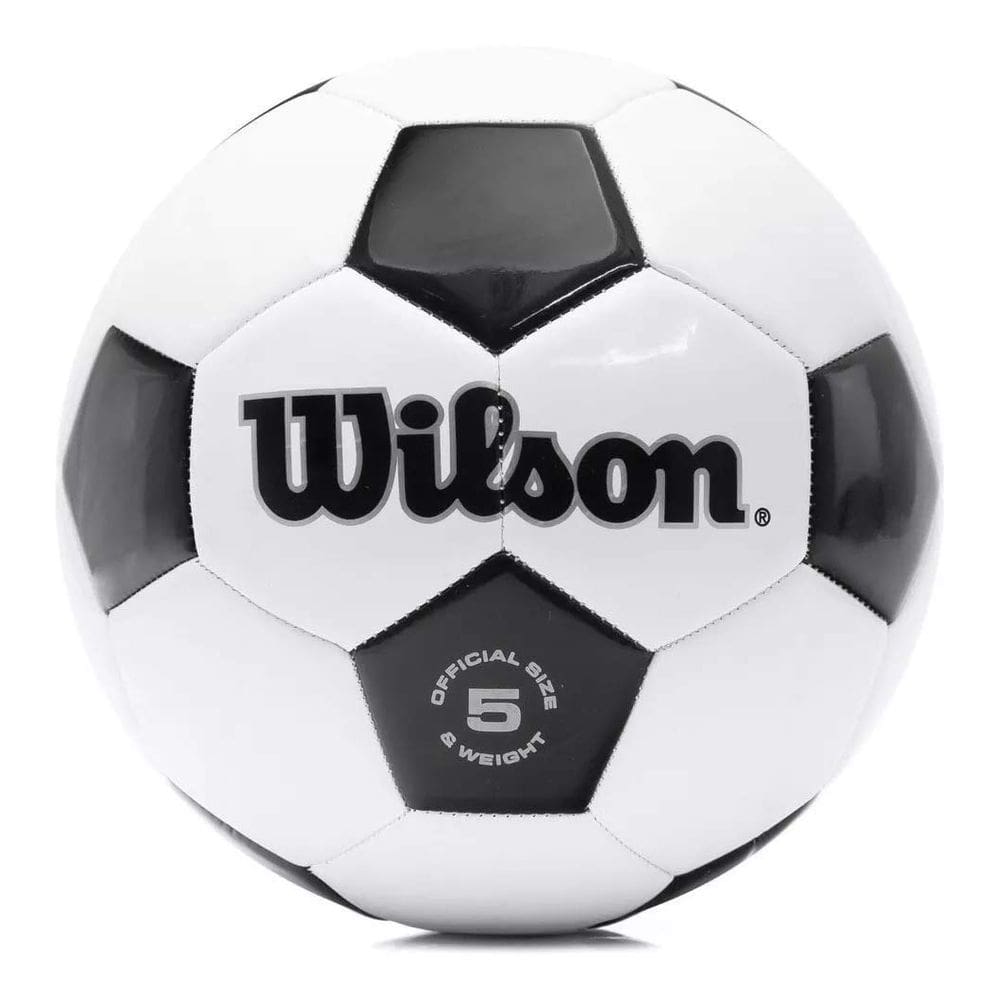 Bola de futebol WILSON Tradicional Tamanho 5 Preta/Branca